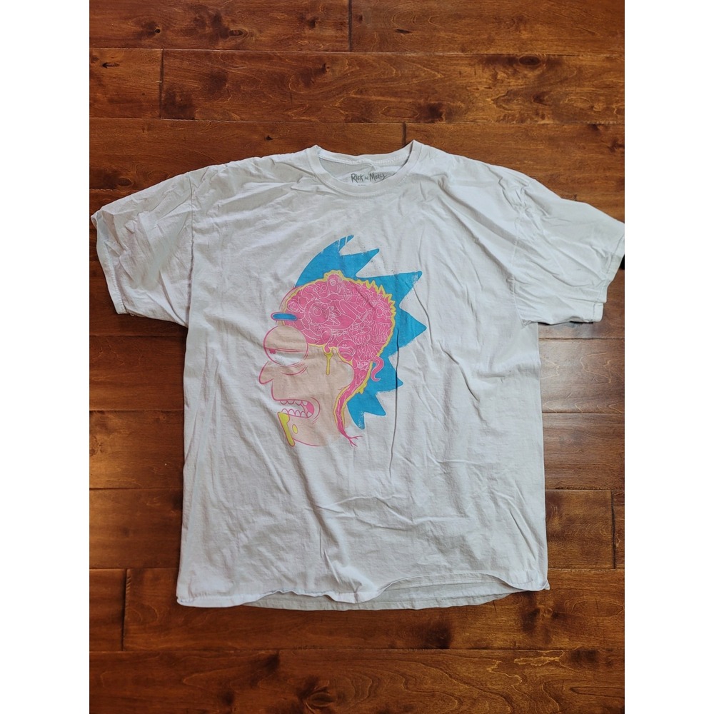 Lootwear Loot Crate Rick And Morty Sz 2XL T Shirt White Short Sleeve